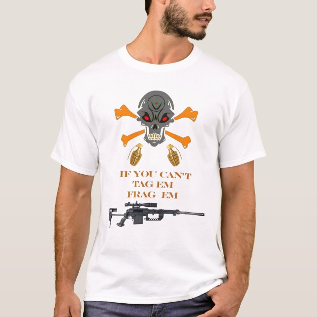 Étiquette et T-shirt de Frag (Devant)