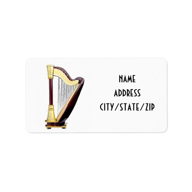 ÉTIQUETTE ***ÉTIQUETTES DE ADRESSE DU JOUEUR HARP*** (Devant)