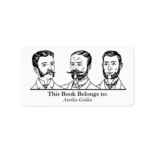 Étiquette Ex Libris - Trois hommes v3 (Devant)