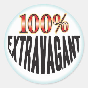 Étiquette exagérée