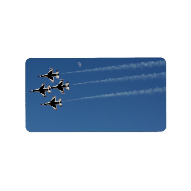 Étiquette F-16 Thunderbirds Formation de diamant (Devant)