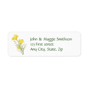 Étiquette fait sur commande de fleur de jardin de