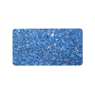 Étiquette fait sur commande - Glit bleu ouvrier