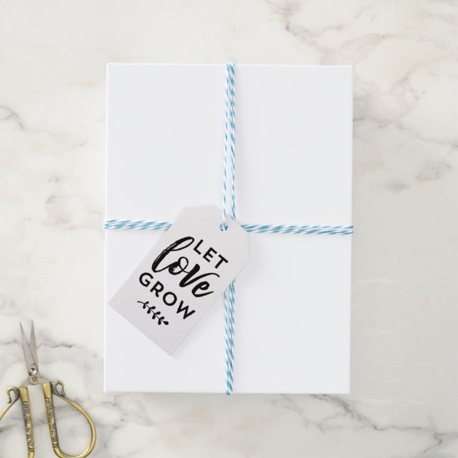 Étiquette Favor de mariage | Laisser grandir l'amo (Avec de laficelle)