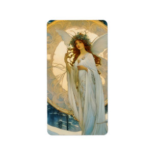 Étiquette fée d'hiver -artisanal