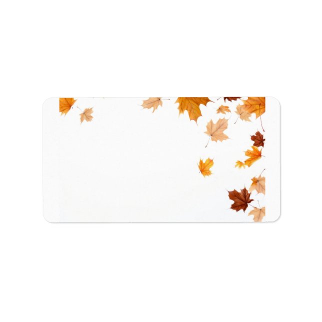 Étiquette feuille jaune (Devant)
