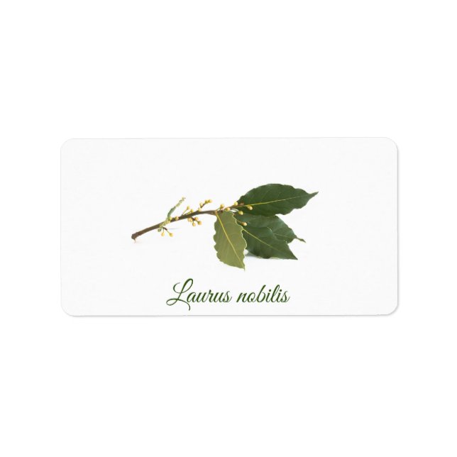 Étiquette Feuilles de laurier frais (Devant)