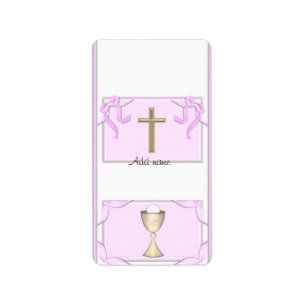 Étiquette Fille Première Communion Hershey Mini Candy Wrappe