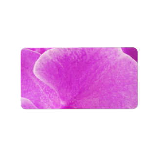 Étiquette Fleur d'orchidée violet frais naturel
