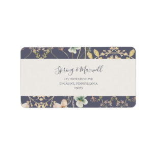 Étiquette Fleur sauvage de printemps   Adresse RSVP de maria