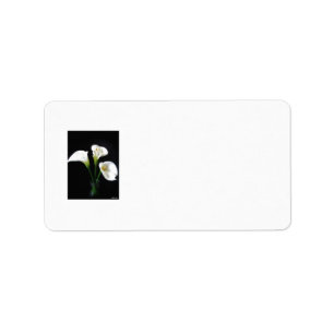 Étiquette Fleurs élégantes 10 de zantedeschia