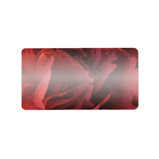 Étiquette Floral de l'oeillet rouge (Devant)