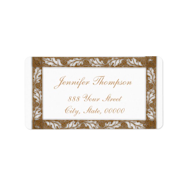 Étiquette Floral Designs par William Morris - Address Labels (Devant)