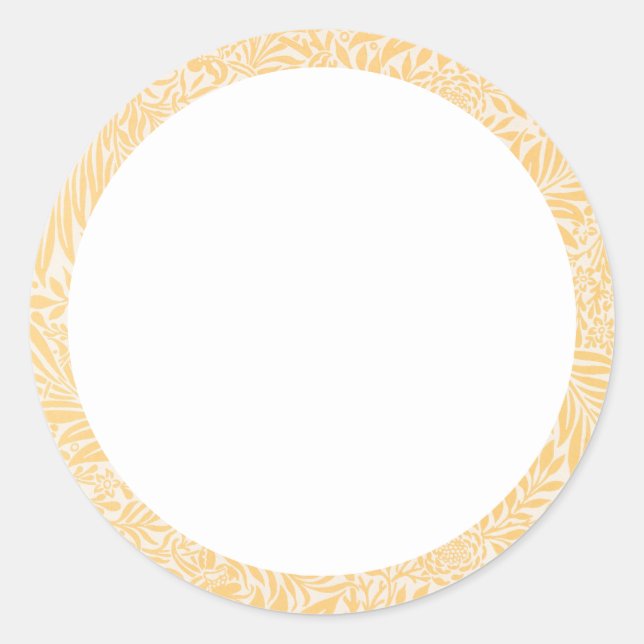 Étiquette florale jaune et blanc (Devant)