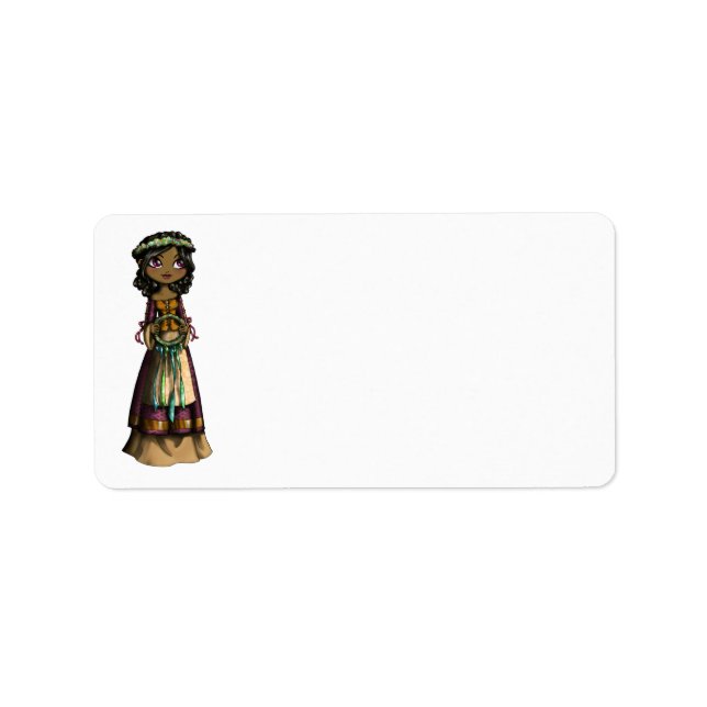 Étiquette Flower Maiden (Devant)