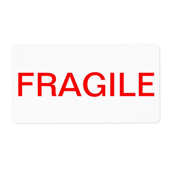 ÉTIQUETTE FRAGILE (Devant)