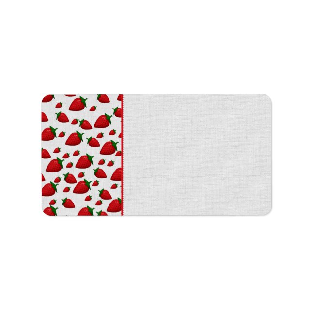 Étiquette Fraises (Devant)