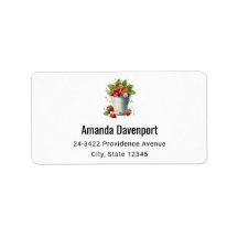 Fraises fraîches cuites dans une adresse de seau