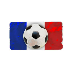 Étiquette French Soccer Address Label