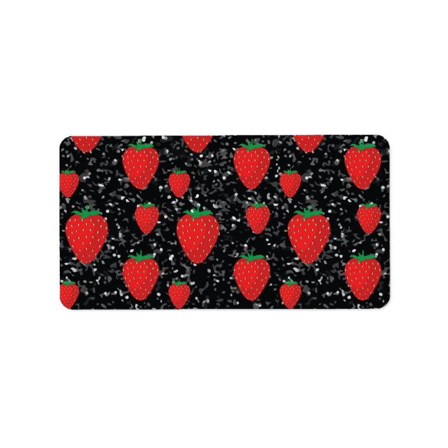 Étiquette Fruits fraises rouges Amateurs de baies douces Élé (Devant)