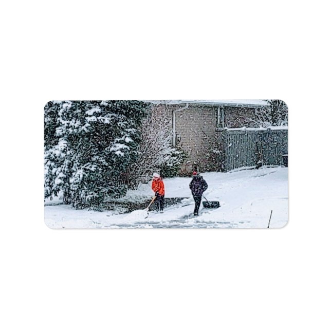 Étiquette Fun de Noël (Devant)