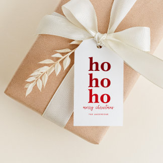 Étiquette Fun Ho Ho Joyeux Noël Nom personnalisé