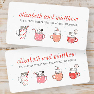 Étiquette Fun Kitty Cat Party Fête Invitation