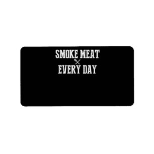 Étiquette Funny Bbq Smoker Accessoire Pitmaster Papa Grillin
