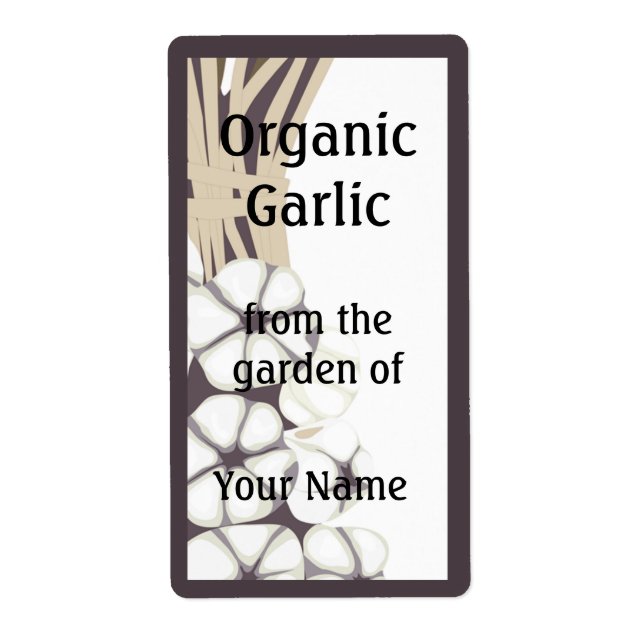 Étiquette Gardener Garlic (Devant)