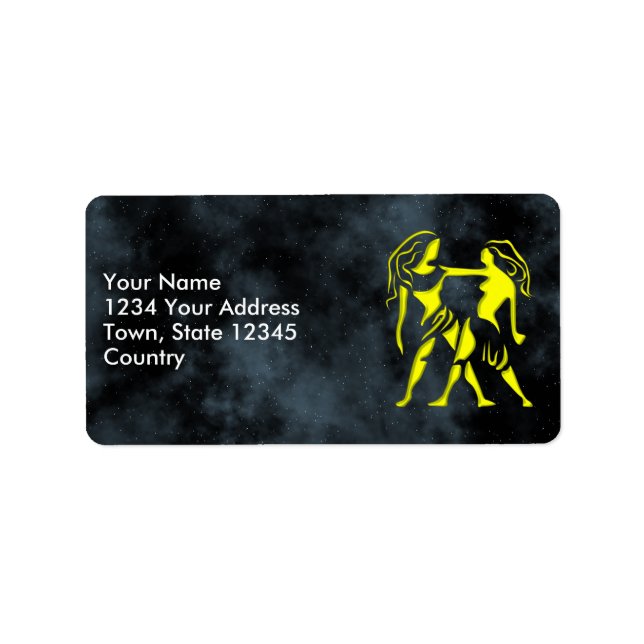 Étiquette Gemini (Devant)