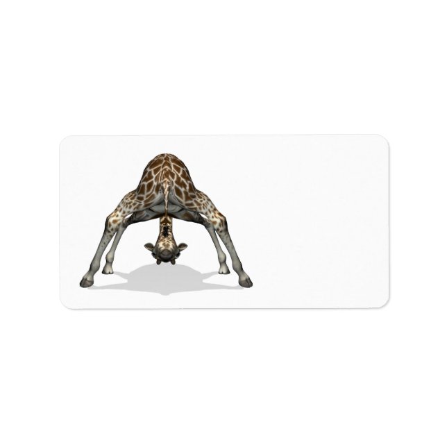 Étiquette Girafe flexible (Devant)