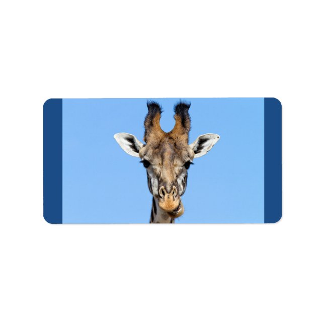 Étiquette Giraffe (Devant)