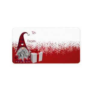 Étiquette Gnome Gift Tags