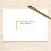 Gold Kindly Livrer À L'Adresse Mariage