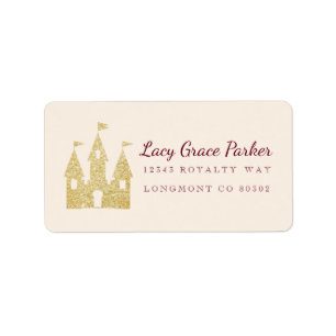 Étiquette Gold Princess Castle