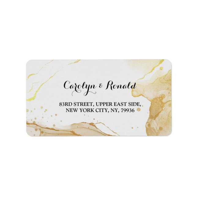 Étiquette    GoldColor moderne (Devant)