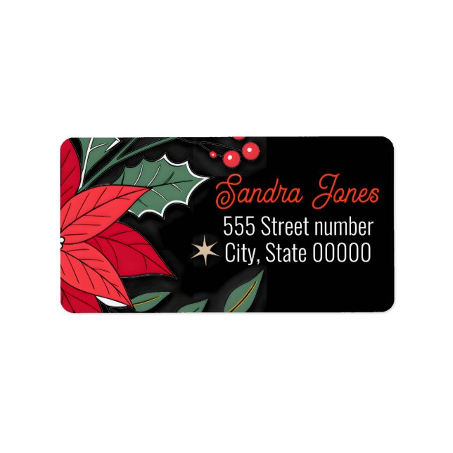 Étiquette Gorgeous address labels holiday (Devant)