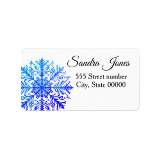 Étiquette Gorgeous address labels snowflake