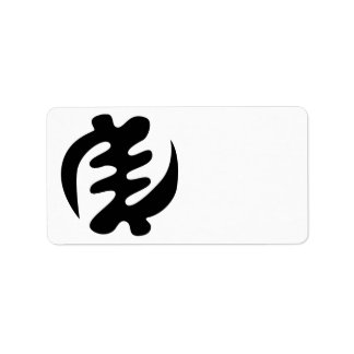Étiquette Gye Nyame | Dieu est Symbole Adinkra Suprême