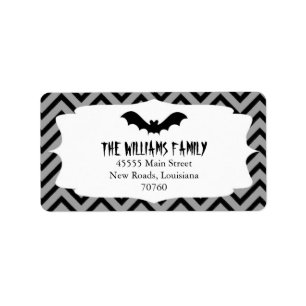 Étiquette Halloween   Chevron