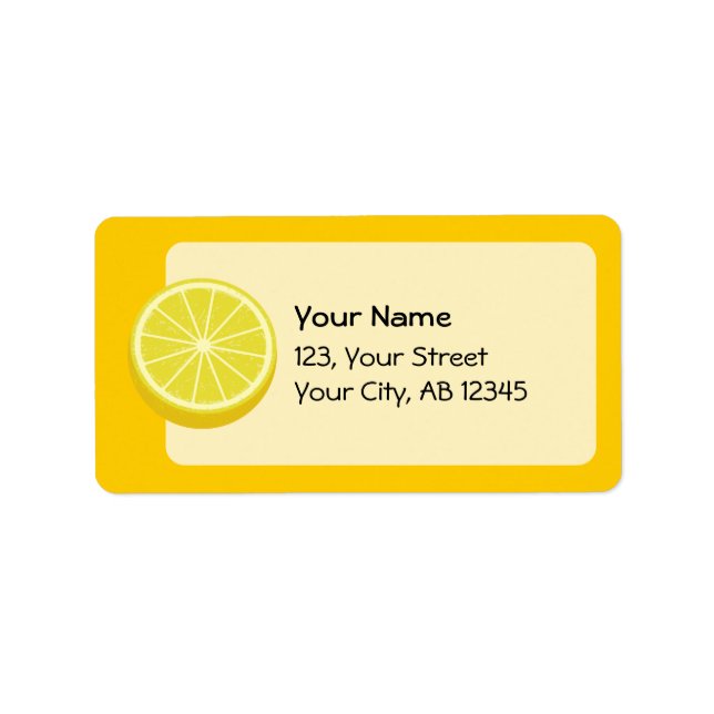 Étiquette Halve Lemon (Devant)