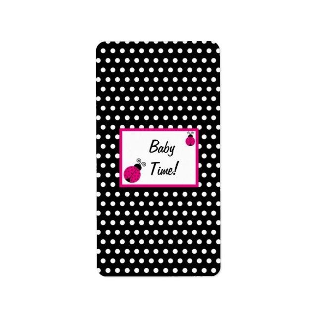 Étiquette Hershey's Miniature Black Spring Time Lady Bug (Devant)