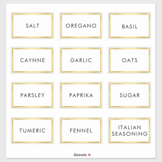 Étiquette imperméable contemporain pour bocaux à é (Feuille)