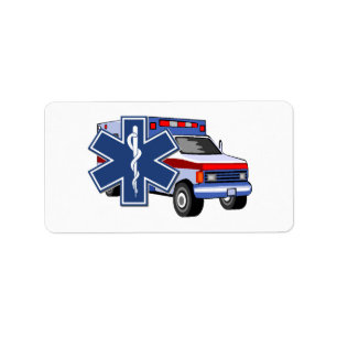 Étiquette Infirmier de l'ambulance EMT de SME