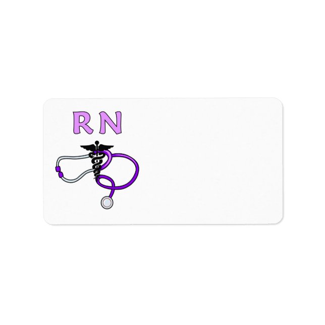 Étiquette Infirmière RN Stethoscope (Devant)