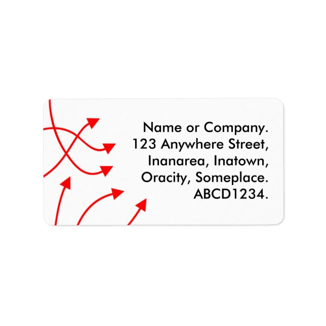 Étiquette Instructions - Blanc (Devant)