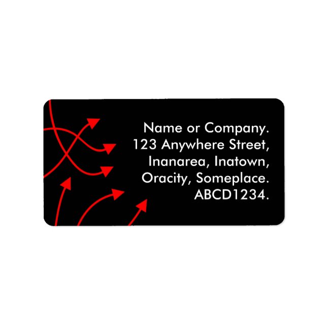 Étiquette Instructions - Noir (Devant)