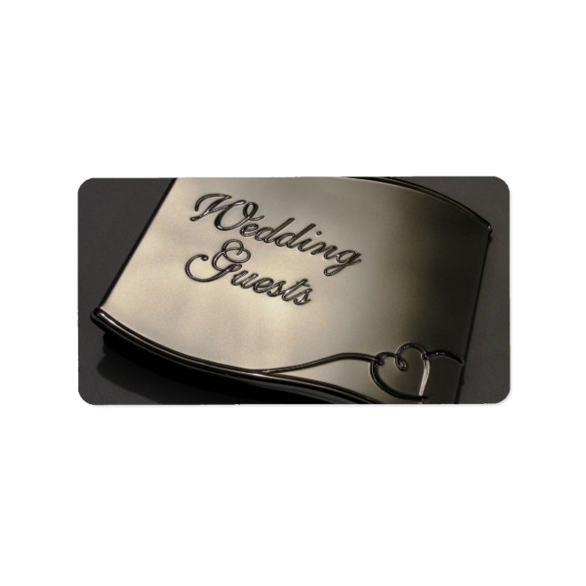 Étiquette Invité mariage (Devant)