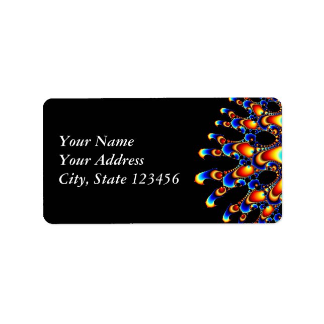 Étiquette It - Mandelbrot Fractal Art (Devant)