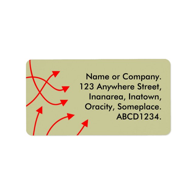 Étiquette Itinéraire - Khaki pâle (Devant)